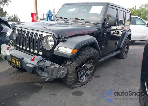 2020 Jeep Wrangler Unlimited Rubicon 4X4 z USA, uszkodzony, nr VIN 1C4HJXFG9LW277440